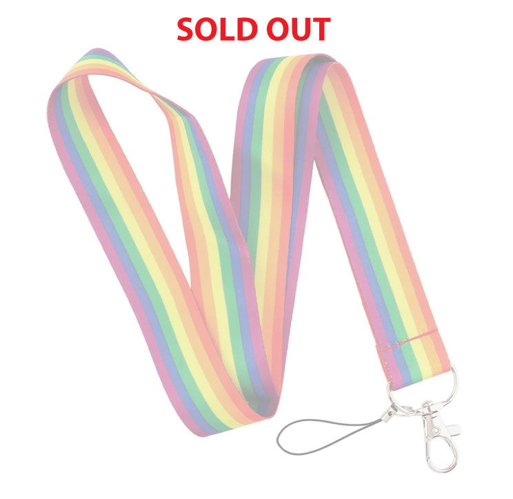Rainbow lanyards - On sale!