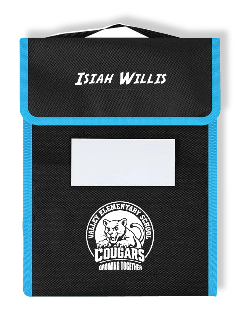 Custom Printed School Book Pouches. Also with Personalization with Student's Names