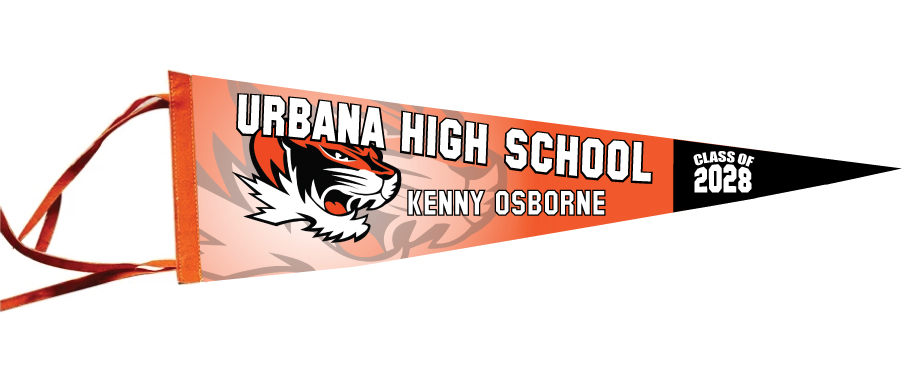 Personalized School Pennants with Student's Names